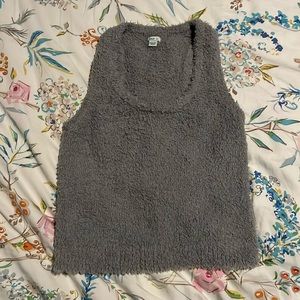 Aerie Fuzzy and Cozy Racerback Marshmallow Tank